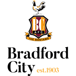 The logo for Bradford City AFC featuring their badge, the words Bradford City, established 1903.