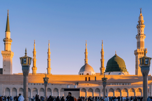 Close-up of mosque roof roof, Saudia Arabia. (Unsplash)