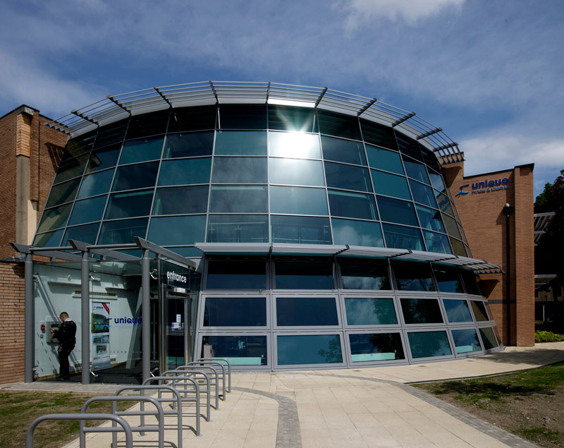 Entrance to Unique Fitness, University of Bradford