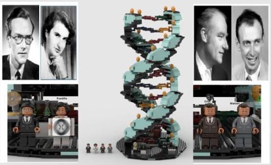 Prototype Lego DNA set designed by former student Daniel Khosravinia