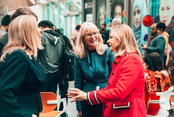 Professor Shirley Congdon and Rt Hon Justine Greening