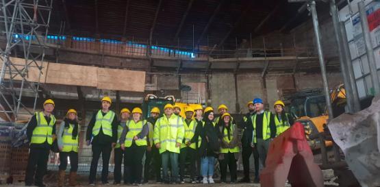 Students visit Odeon development in 2022