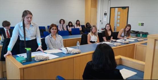 Pupils compete in mock trial