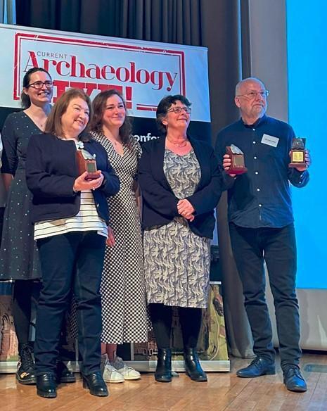 Academics from University of Bradford receiving an award