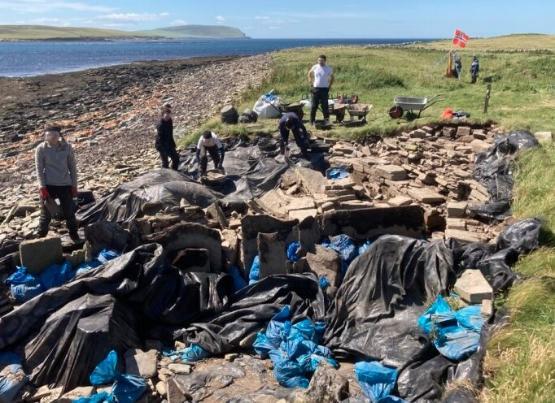 Knowe of Swandro archarological dig