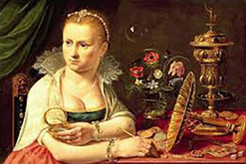 17th century self portrait of artist Clara Peeters 