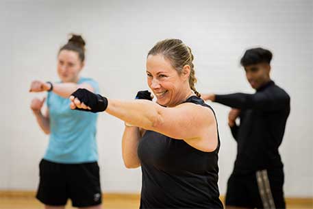 Class shadow boxing